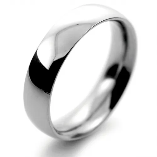 Court Traditional Heavy - 5mm Palladium Wedding Ring 